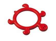SCHILDI Tauchring 15cm rot Schildkrötenform, Gewicht ca. 190g