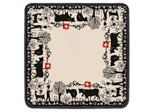 Jassteppich, Motiv: Schweizer Scherenschnitt