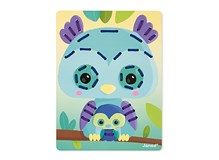 Schnürkarten für Tiere 6 Lochkarten mit 12 Schnürsenkel + 6 Pappstücke zum vervo