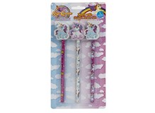 Einhorn 3 Bleistifte mit Radierer (1 Pack)