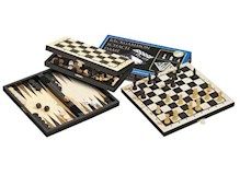 Reise-Schach-Backgammon-Dame-Set