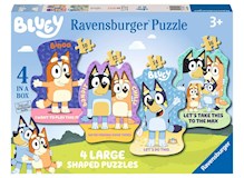Bluey  4 Large Shaped Puzzles