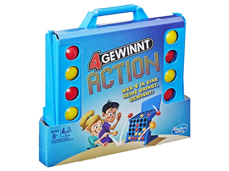 HASBRO Spiel 4 Gewinnt Action, d